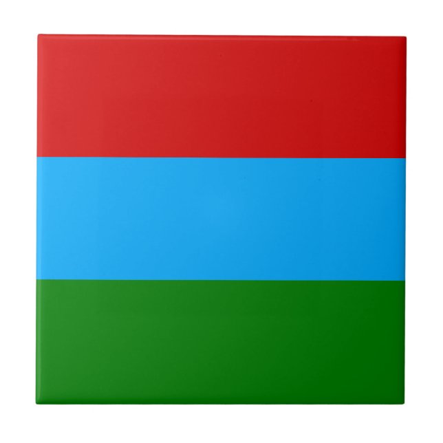 Republiken Karelen Flagga Kakelplatta (Framsidan)