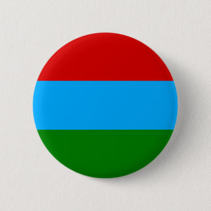 Republiken Karelen Flagga Knapp