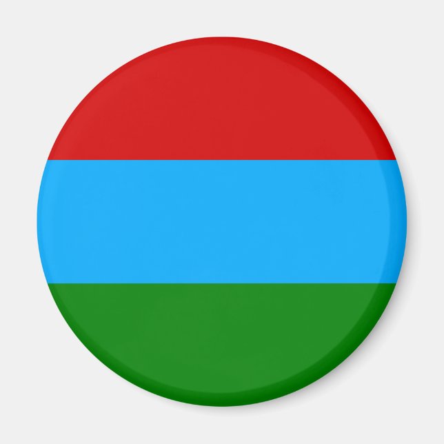 Republiken Karelen Flagga Magnet (Framsidan)