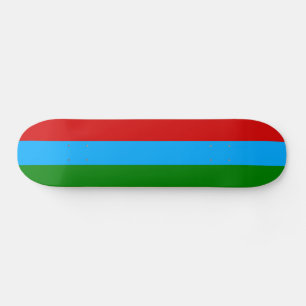 Republiken Karelen Flagga Mini Skateboard Bräda 18,5 Cm