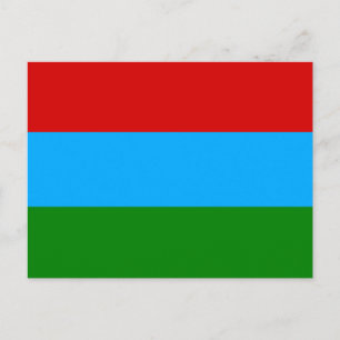 Republiken Karelen Flagga Vykort