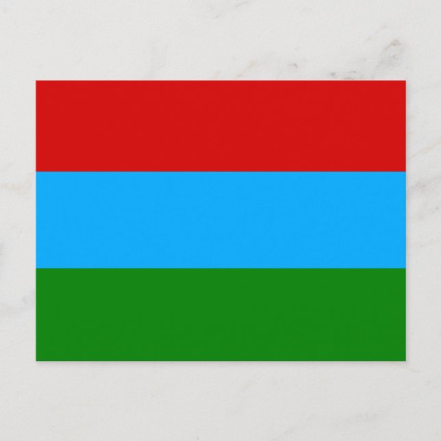 Republiken Karelen Flagga Vykort (Framsida)