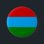 Republiken Karelska flagga Knapp<br><div class="desc">Patriotiska flaggan i Republiken Karelen.</div>