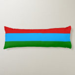 Republiken Karelska flagga Kroppskudde<br><div class="desc">Patriotiska flaggan för Republiken Karelen.</div>