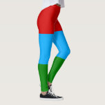 Republiken Karelska flagga Leggings<br><div class="desc">Patriotiska flaggan i Republiken Karelen.</div>