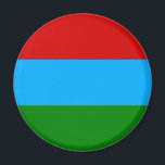 Republiken Karelska flagga Magnet<br><div class="desc">Patriotiska flaggan i Republiken Karelen</div>