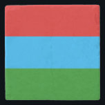 Republiken Karelska flagga Stenunderlägg<br><div class="desc">Patriotiska flaggan i Republiken Karelen.</div>