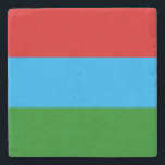 Republiken Karelska flagga Stenunderlägg<br><div class="desc">Patriotiska flaggan i Republiken Karelen.</div>