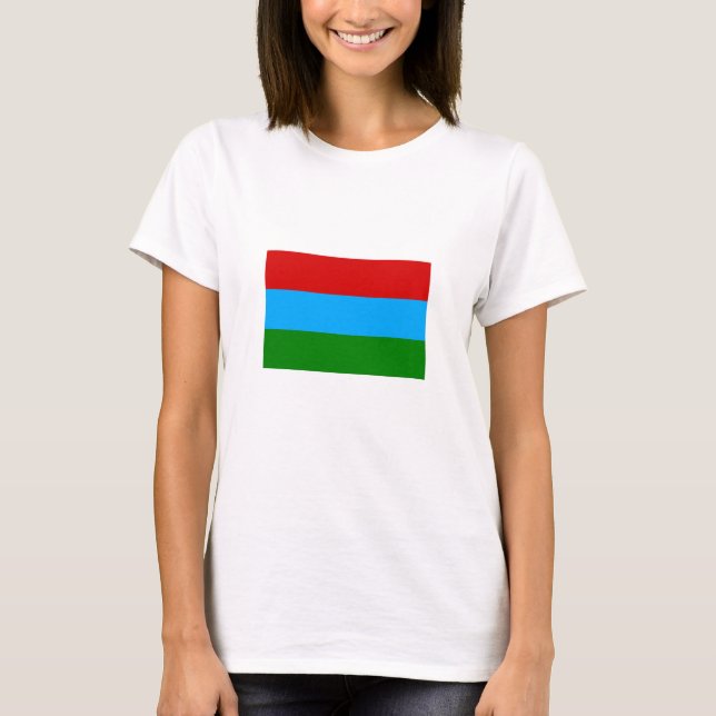 Republiken Karelska flagga T Shirt (Framsida)
