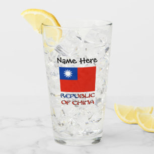 Republiken Kinas Taiwan Flagga Personlig Glaskopp