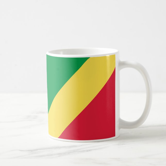 Republiken Kongo Flagga Ceramic Mugg (Höger)