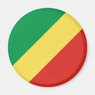 Republiken Kongo Flagga Magnet