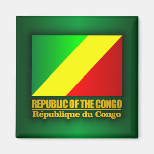 Republiken Kongo-Flagga Magnet