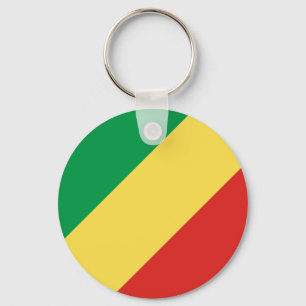 Republiken Kongo-Flagga Nyckelring