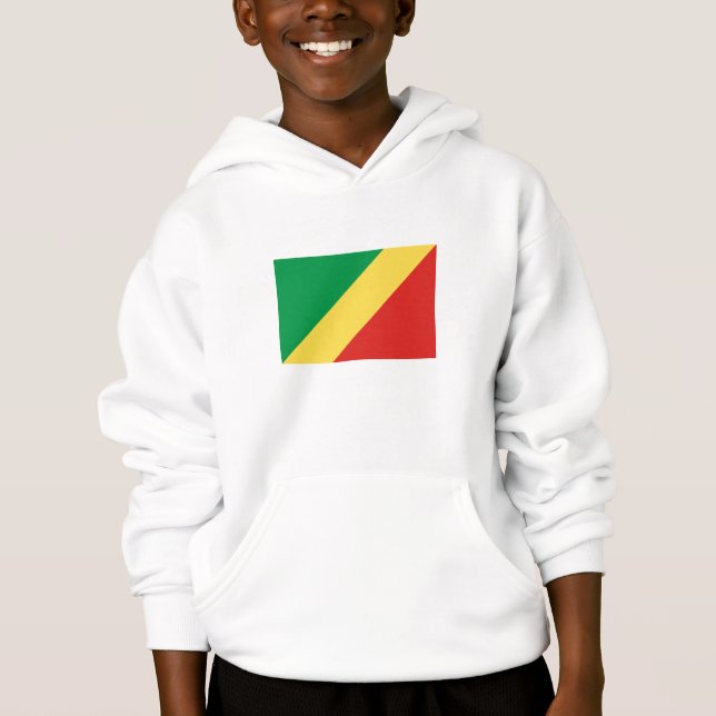 Republiken Kongo-Flagga T Shirt (Framsida)