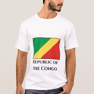 Republiken Kongo-Flagga T Shirt