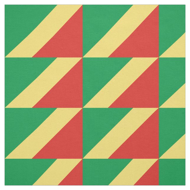 Republiken Kongo Flagga Tyg (Provkarta)