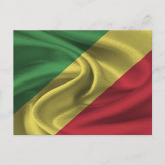 Republiken Kongo-Flagga Vykort
