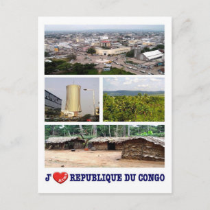 Republiken Kongo - I Kärlek - Vykort