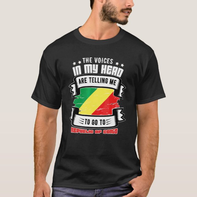 Republiken Kongo I Mitt Huvud T Shirt (Framsida)