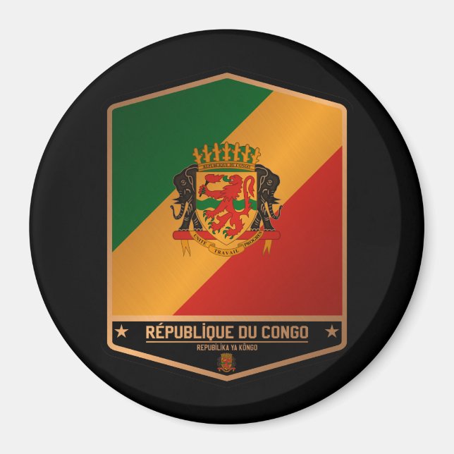 Republiken Kongo Magnet (Framsidan)