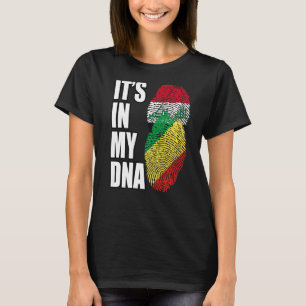 Republiken Kongo och Irak Mix DNA-Flagga T Shirt