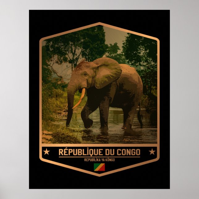 Republiken Kongo Poster (Framsidan)