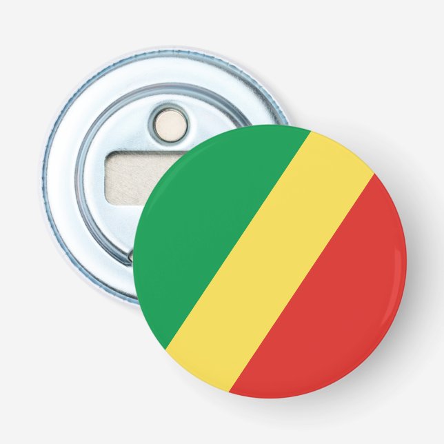 Republiken Kongos flagga Flasköppnare (Framsidan)