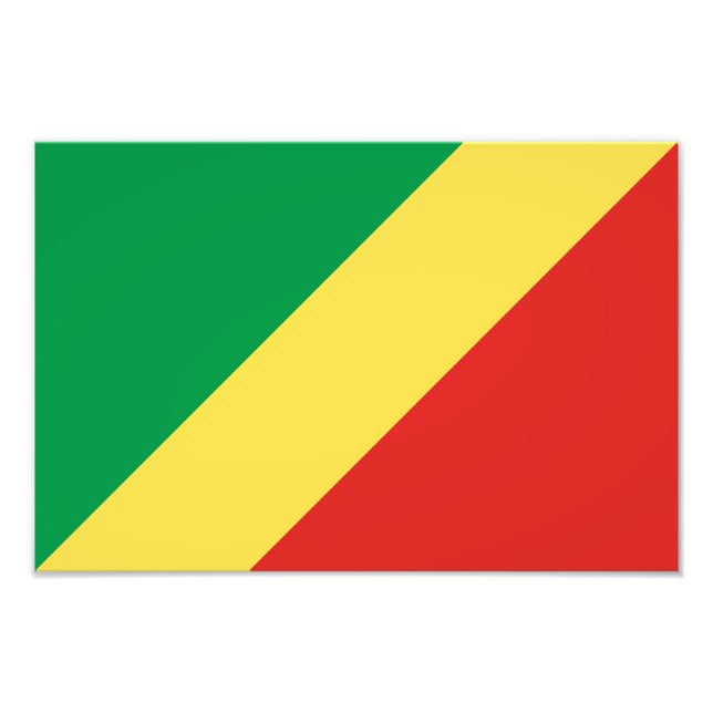 Republiken Kongos flagga Fototryck (Framsidan)