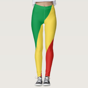 Republiken Kongos flagga Leggings