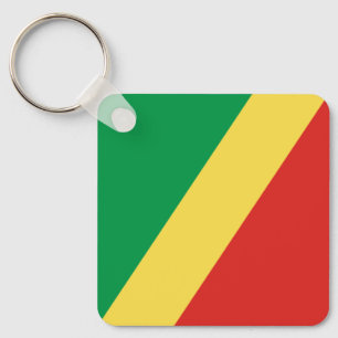 Republiken Kongos flagga Nyckelring