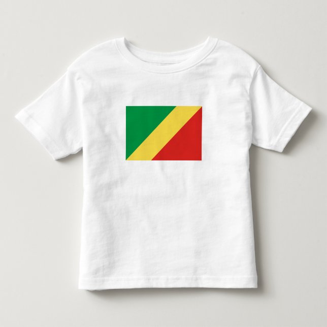 Republiken Kongos flagga T Shirt (Framsida)
