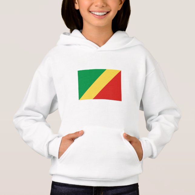 Republiken Kongos flagga T Shirt (Framsida)