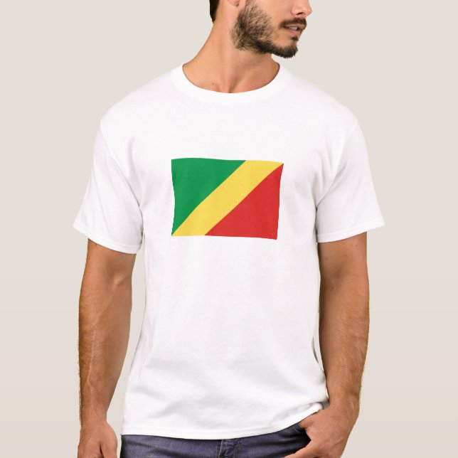 Republiken Kongos flagga T Shirt (Framsida)