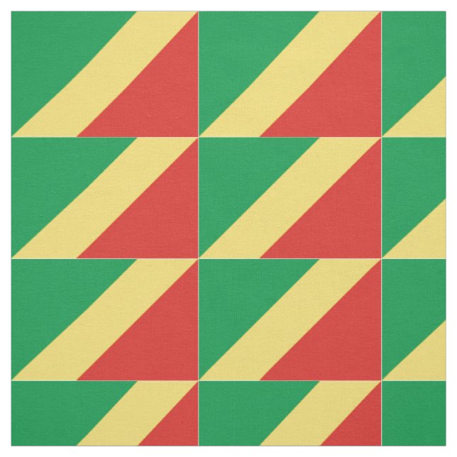 Republiken Kongos flagga Tyg (Provkarta)