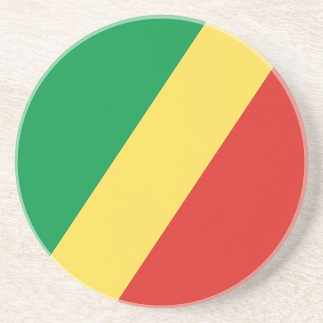 Republiken Kongos flagga Underlägg (Framsidan)