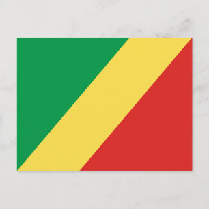 Republiken Kongos flagga Vykort