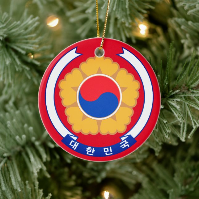 Republiken Korea Emblem Julgransprydnad Keramik (Träd)
