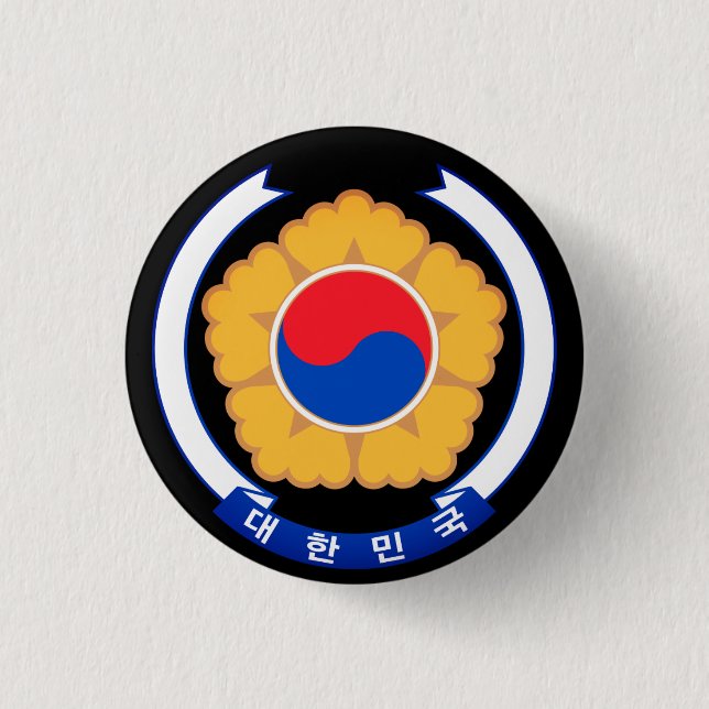 Republiken Korea Emblem Knapp (Framsida)