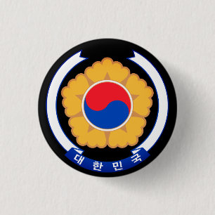 Republiken Korea Emblem Knapp