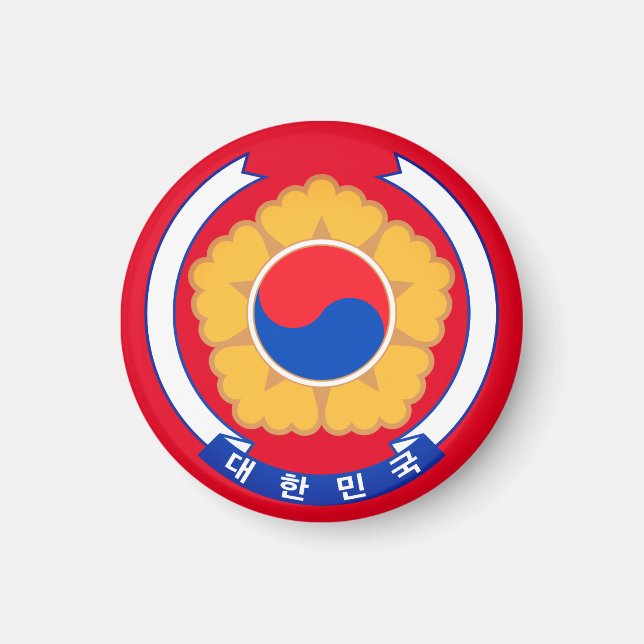 Republiken Korea Emblem Magnet (Framsidan)