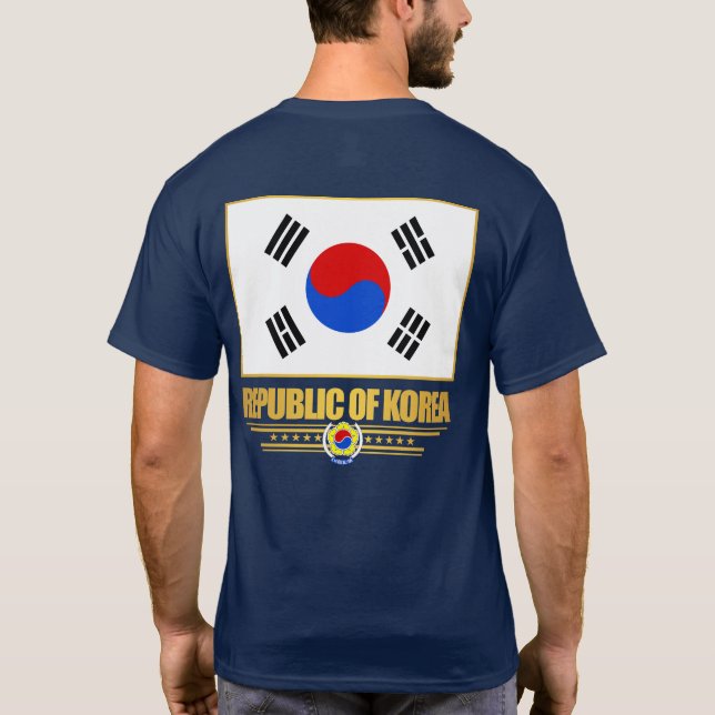 Republiken Korea Flagga T Shirt (Baksida)
