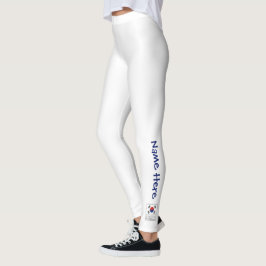 Republiken Korea och S sydkoreansk flagga med ditt Leggings