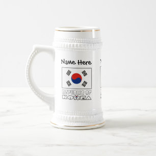 Republiken Korea och sydkoreansk flagga Ditt namn Sejdel