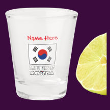 Republiken Korea Sydkoreanska flaggan Röd Personli