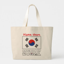 Republiken Koreas flag Personlig Jumbo Tygkasse
