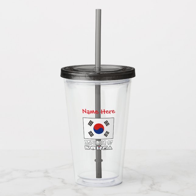 Republiken Koreas flag Personlig Take Away Mugg (Framsida)