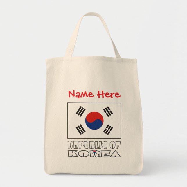 Republiken Koreas flag Personlig Tygkasse (Framsidan)