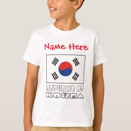 Republiken Koreas Flagga Personlig T Shirt