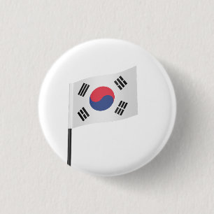 Republiken Koreas nationella flagga Knapp
